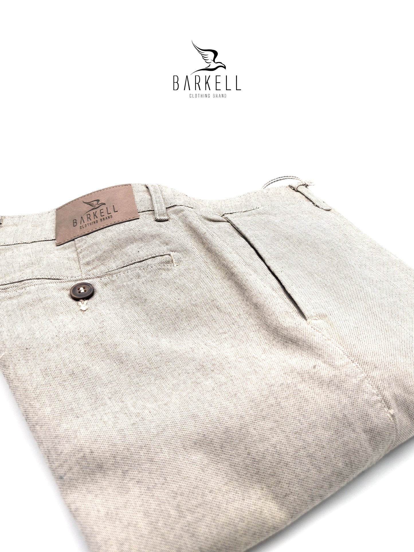 Pantalone Gesso Modello Chinos in Cotone Microfantasia Pernice