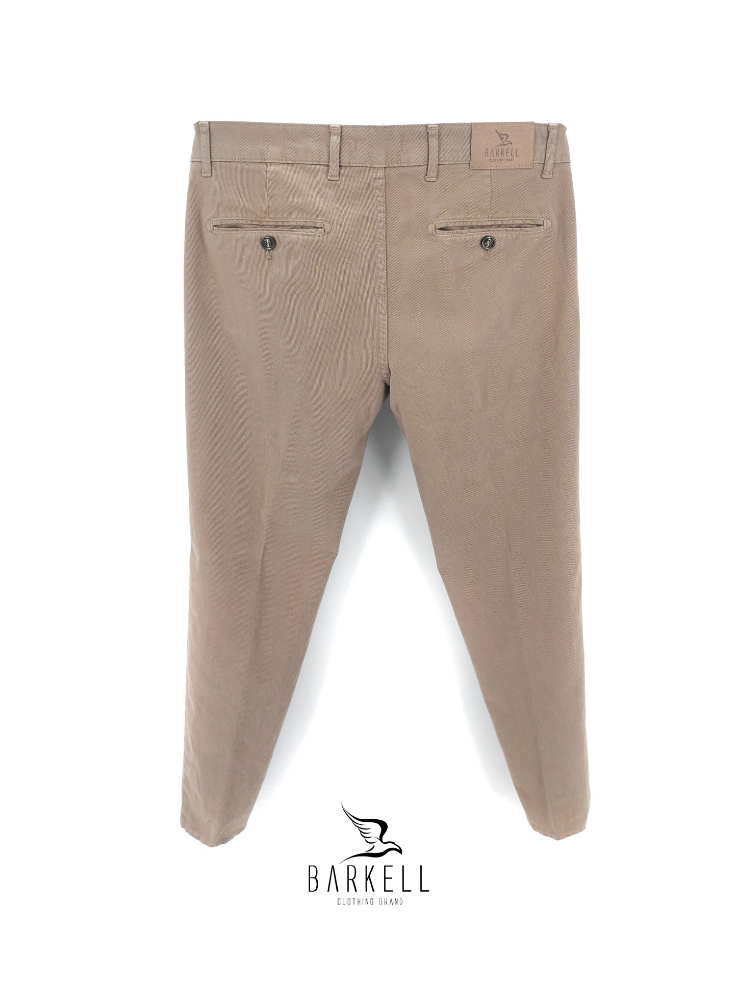 Pantalone Corda Modello Chinos in Cotone Cannettato Diagonale