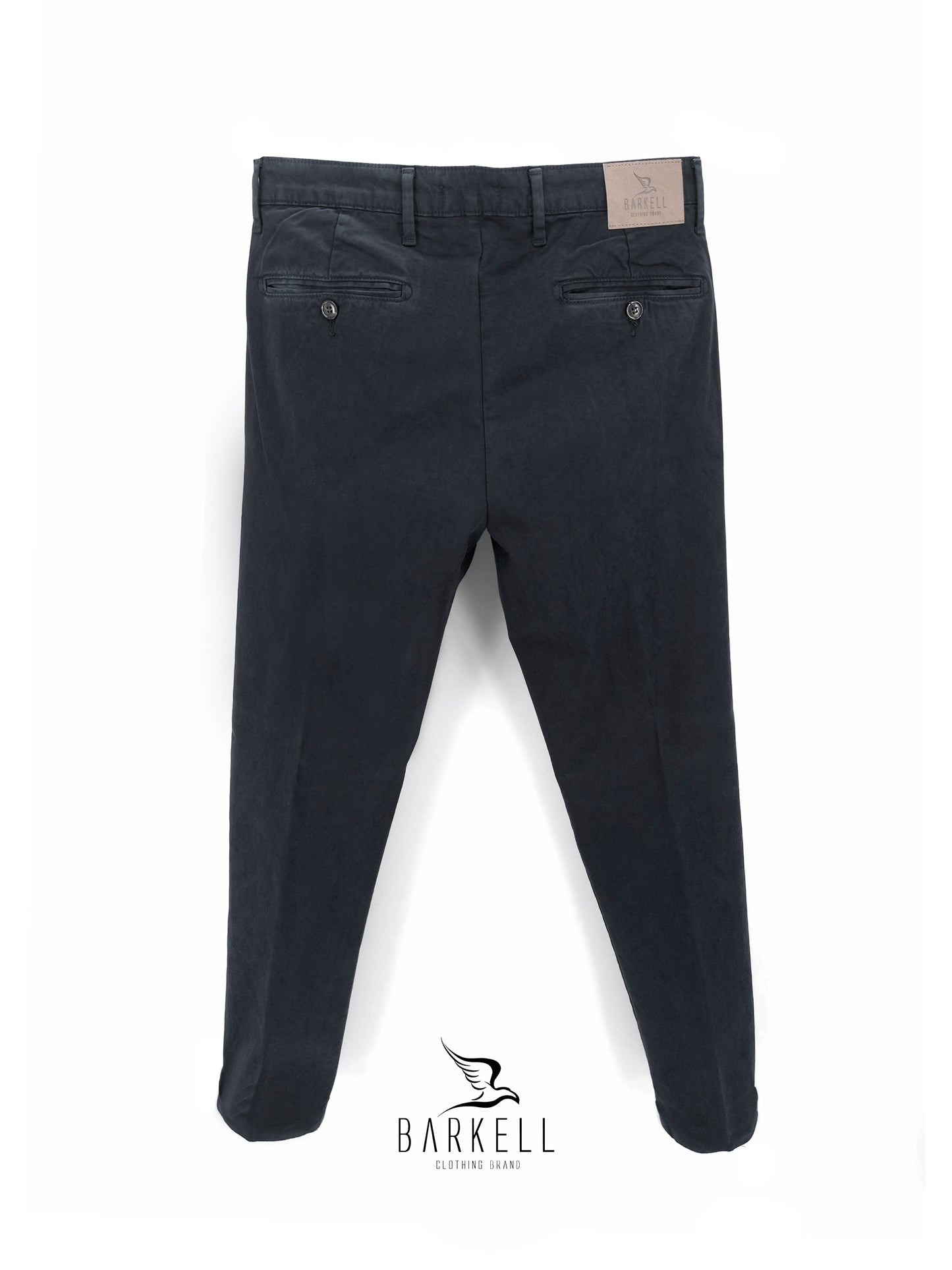 Pantalone Blu Modello Chinos in Cotone Gabardina Ice Vintage