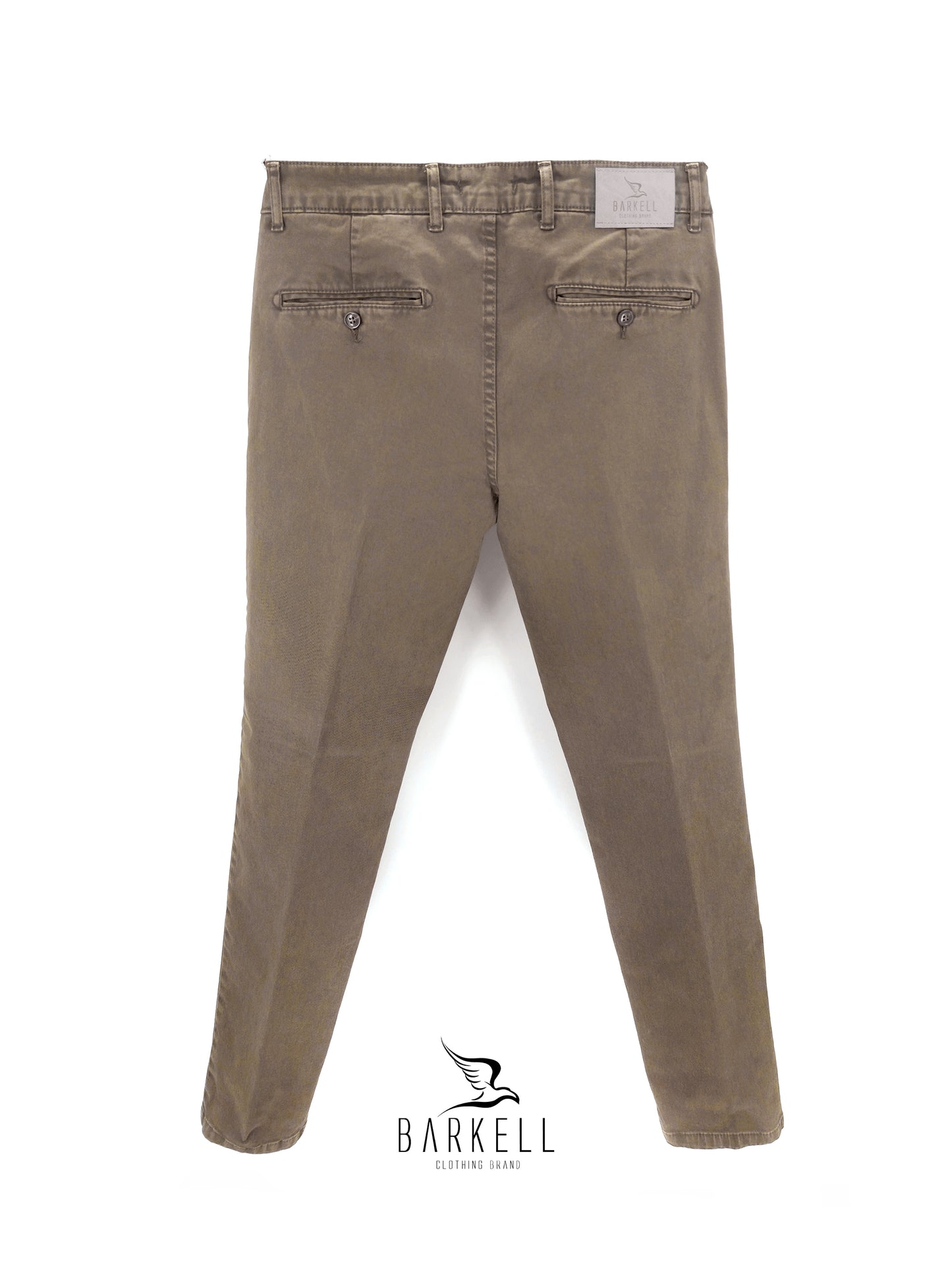 Pantalone Fango Modello Chinos in Cotone Gabardina Ice Vintage