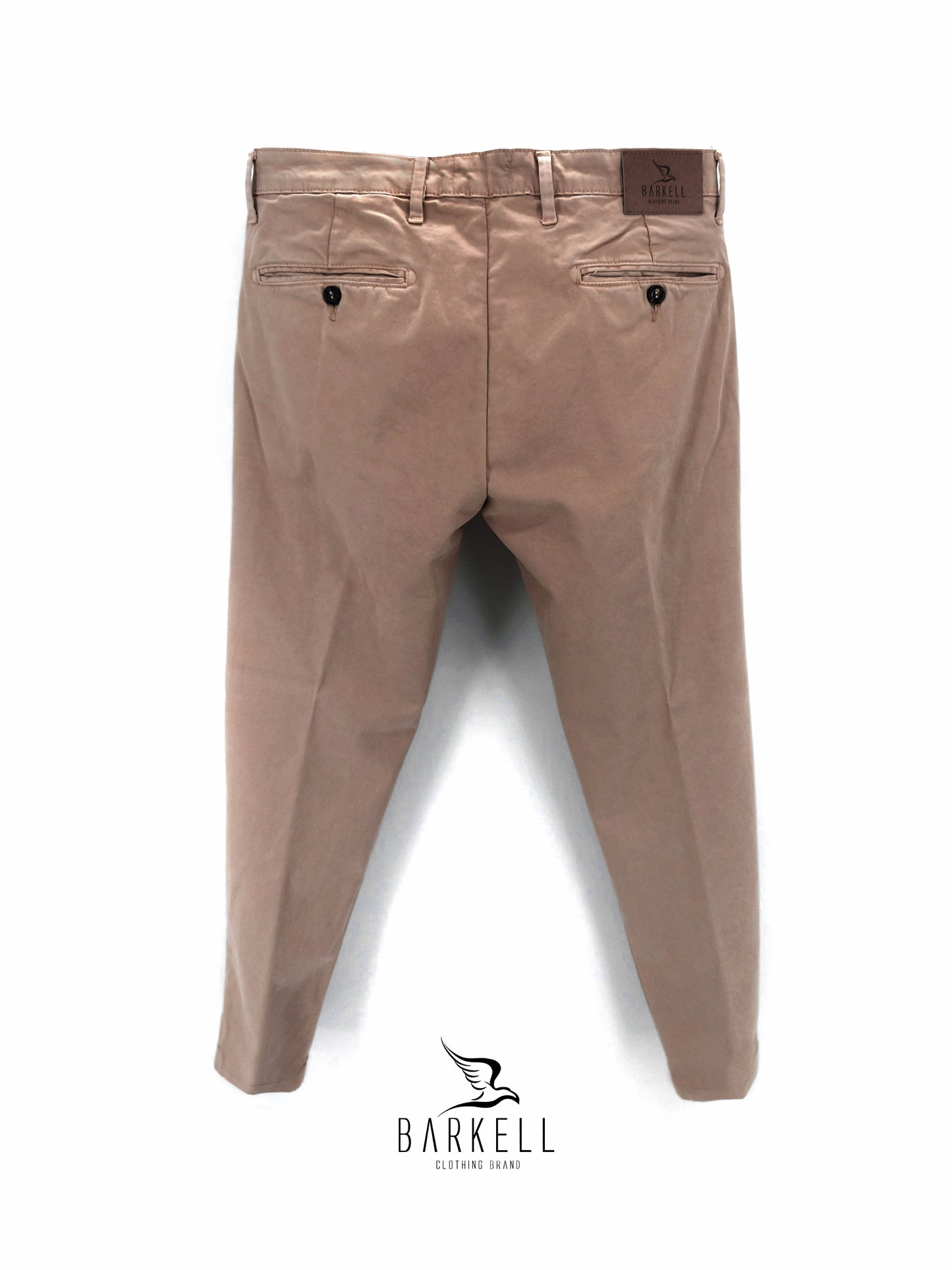 Pantalone Cammello Modello Chinos in Cotone Gabardina