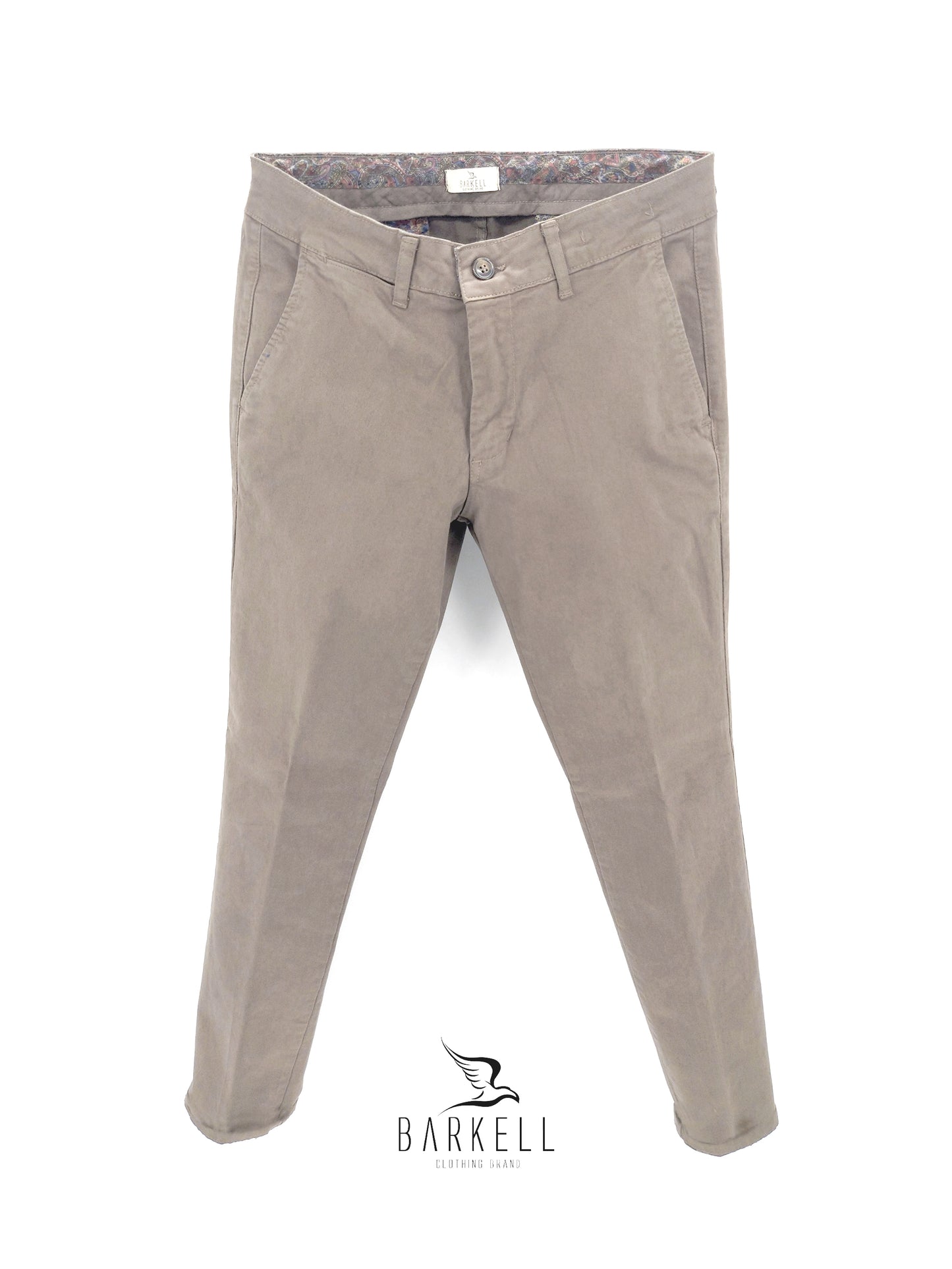 Pantalone Corda Modello Chinos in Cotone Gabardina