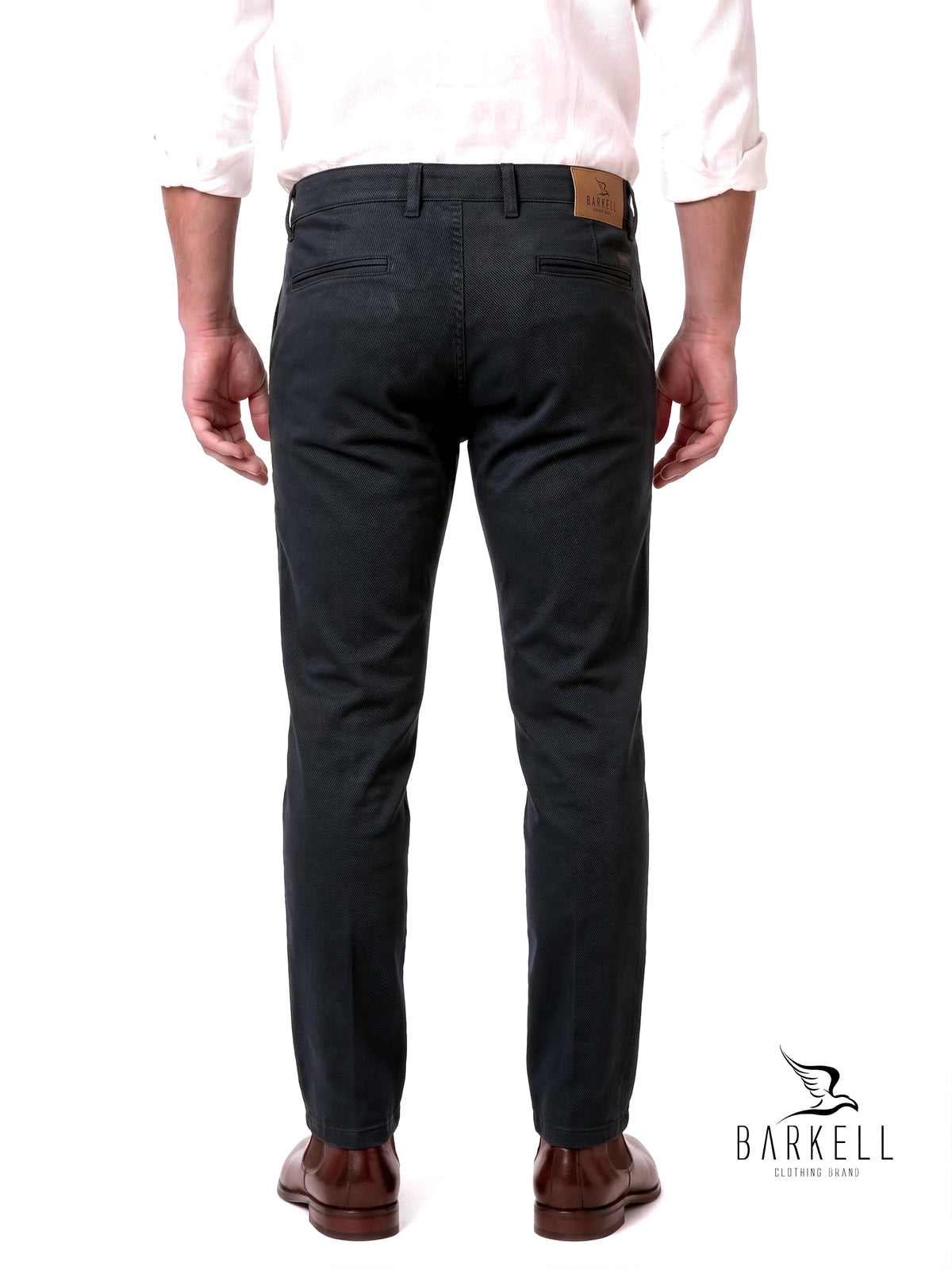 Pantalon Modèle Chino Beige en Gabardine de Coton