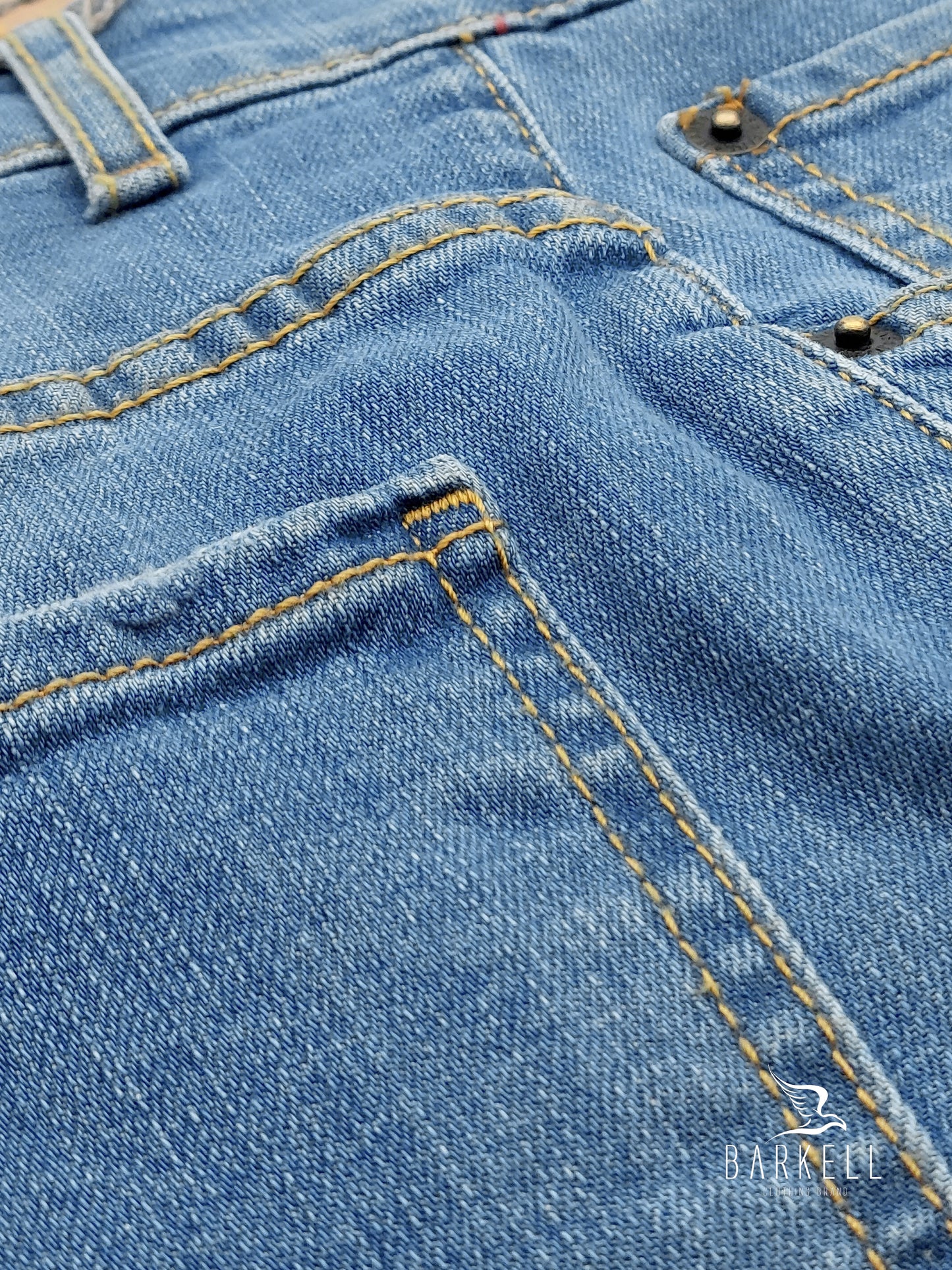 Jeans Modello Cinque Tasche Lavaggio Used Wash