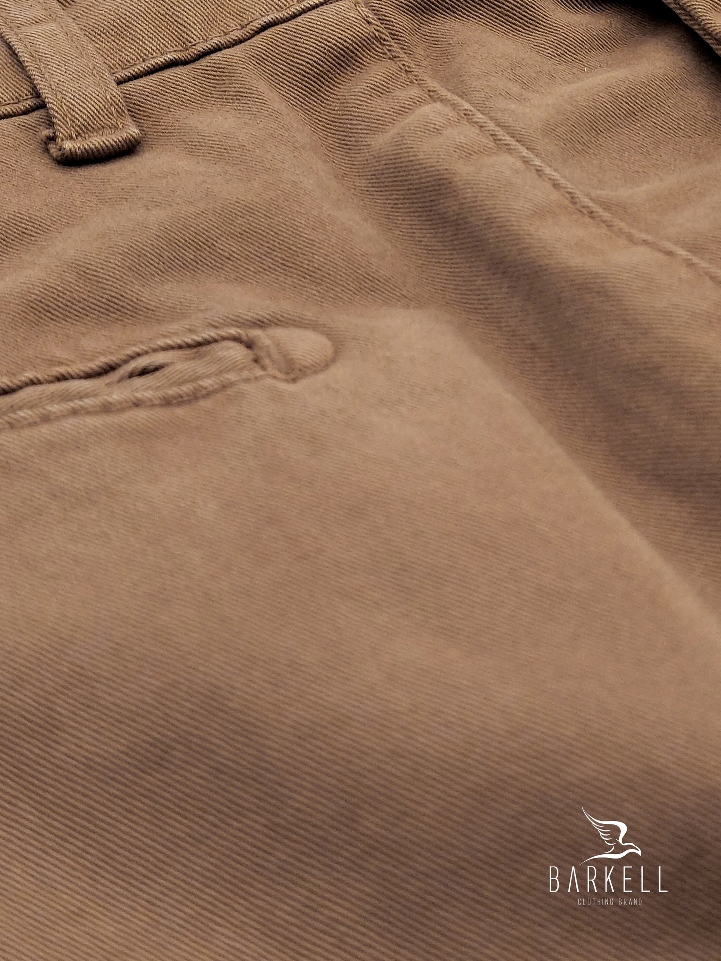 Pantalone Cammello Modello Chinos in Cotone Gabardina
