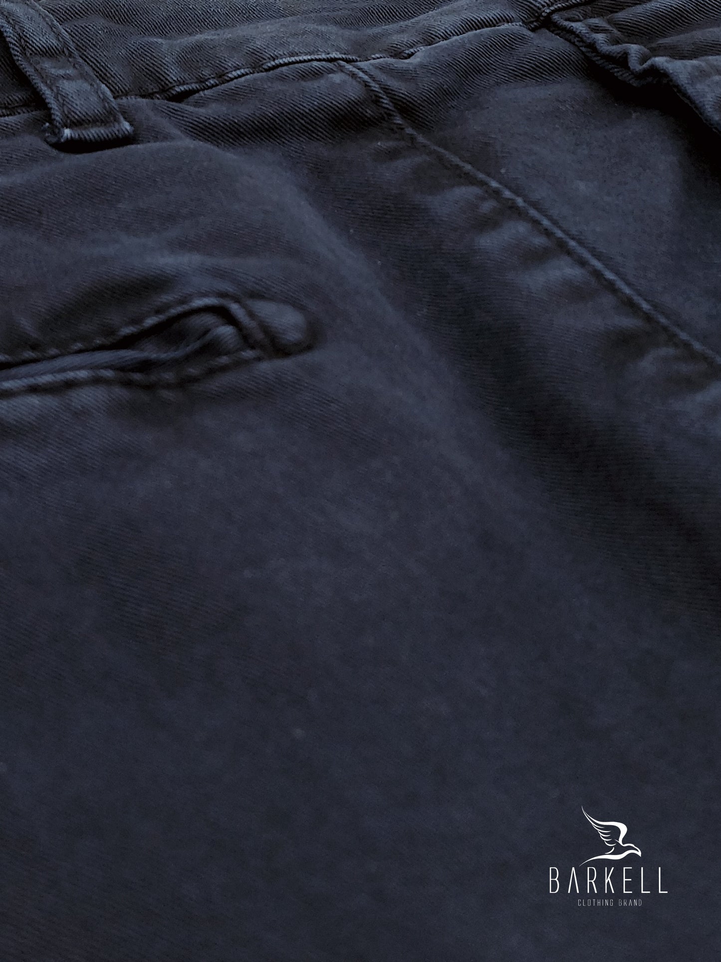 Pantalone Blu Modello Chinos in Cotone Gabardina Ice Vintage