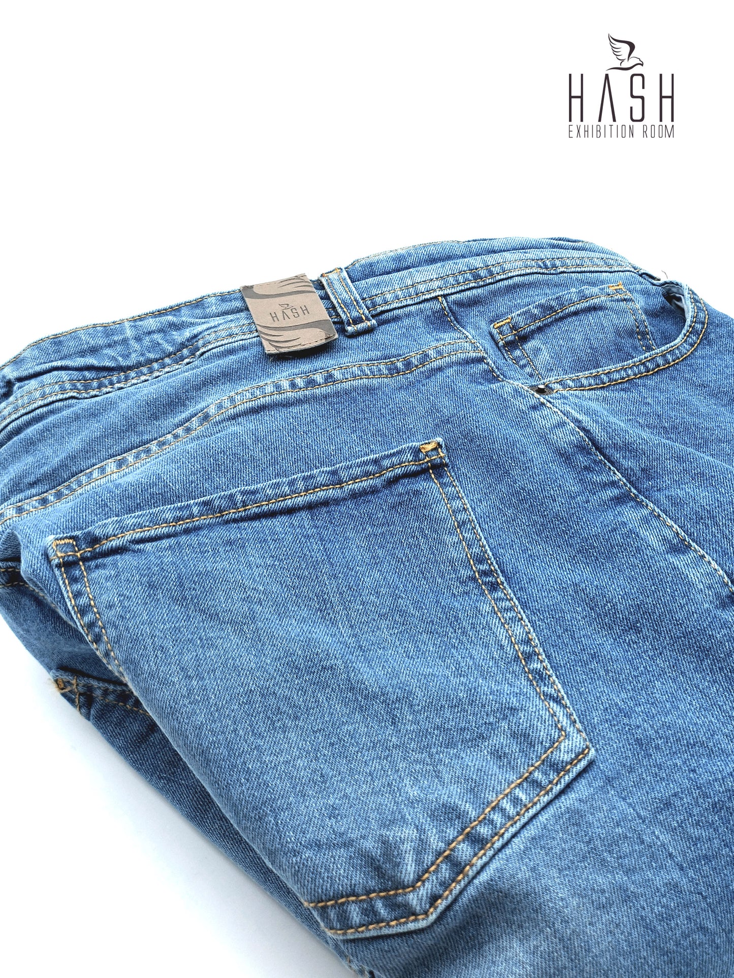 Jeans Modello Cinque Tasche Lavaggio Chiaro Used Super Stone Wash